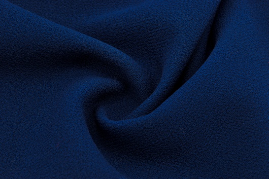 Wolle Double Crêpe Schwere Qualität Marineblau