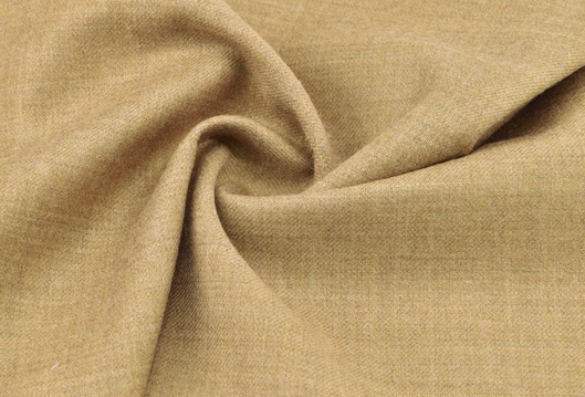 Wollflanell mit Elasthan Camel