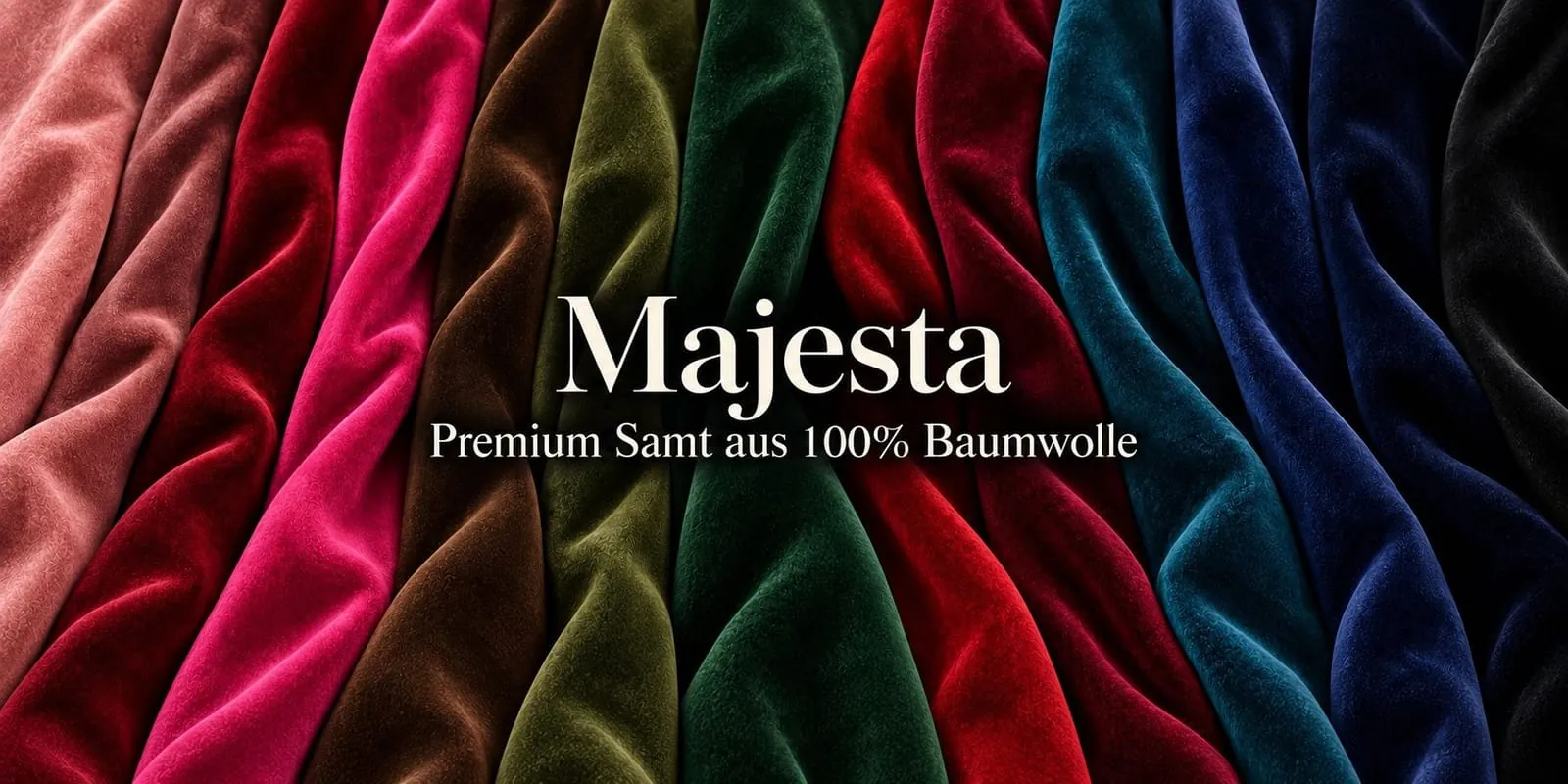 Premium Samt MAJESTA in vielen Farben