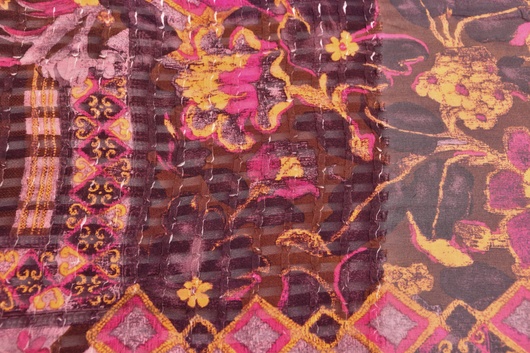 Seidenchiffon Gemustert